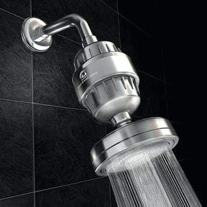 water softener shower head with wand